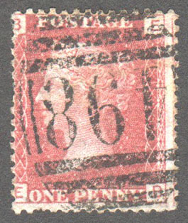 Great Britain Scott 33 Used Plate 101 - EB - Click Image to Close